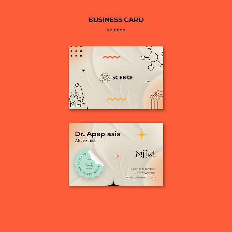 PSD gratuito diseño de plantilla de ciencia
