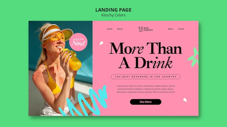 PSD gratuito diseño de plantilla de colores kitsch