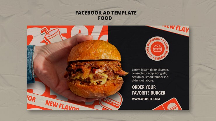 PSD gratuito diseño de plantilla de comida