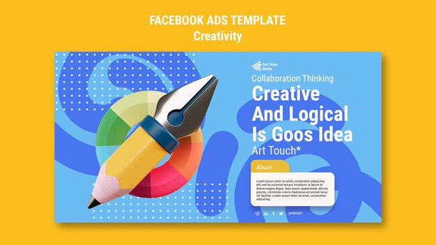 Diseño de plantilla de creatividad