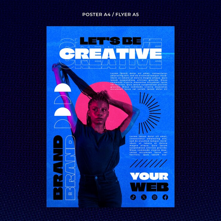 PSD gratuito diseño de plantilla de creatividad