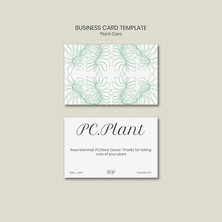 PSD gratuito diseño de plantilla de cuidado de plantas.