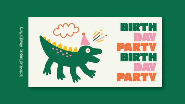 Diseño de plantilla de cumpleaños