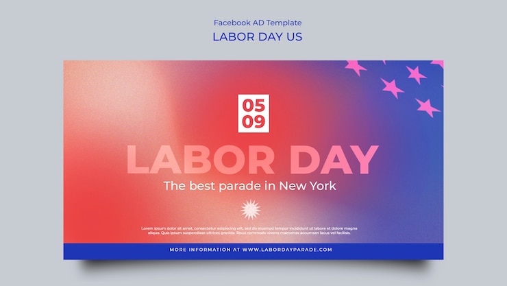 PSD gratuito diseño de plantilla de degradado del día del trabajo