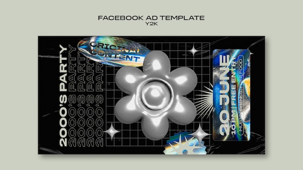 Diseño de plantilla degradado y2k