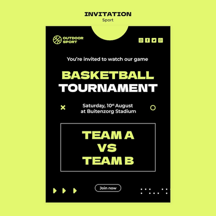PSD gratuito diseño de plantilla deportiva