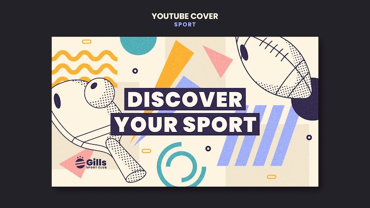 PSD gratuito diseño de plantilla deportiva