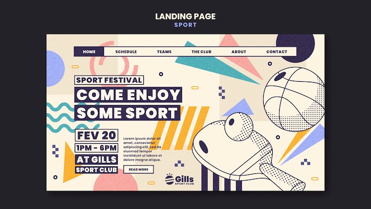 PSD gratuito diseño de plantilla deportiva