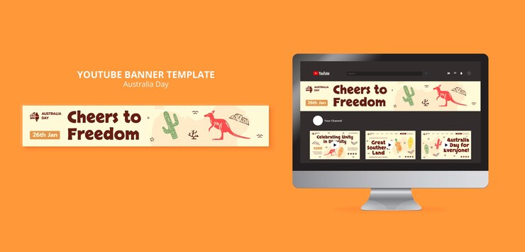 PSD gratuito diseño de plantilla del día de australia