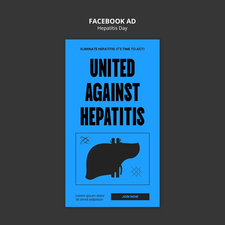PSD gratuito diseño de la plantilla del día de la hepatitis