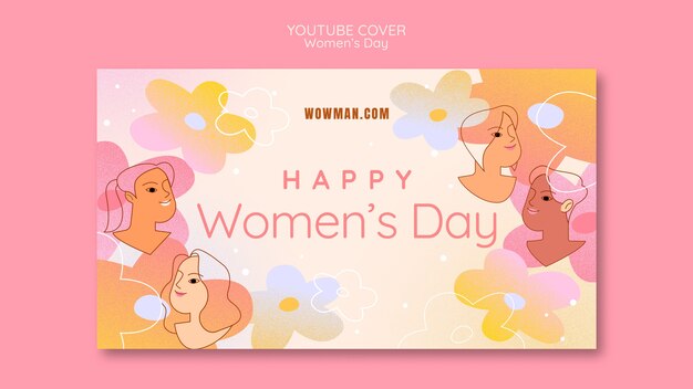Diseño de plantilla para el día de la mujer