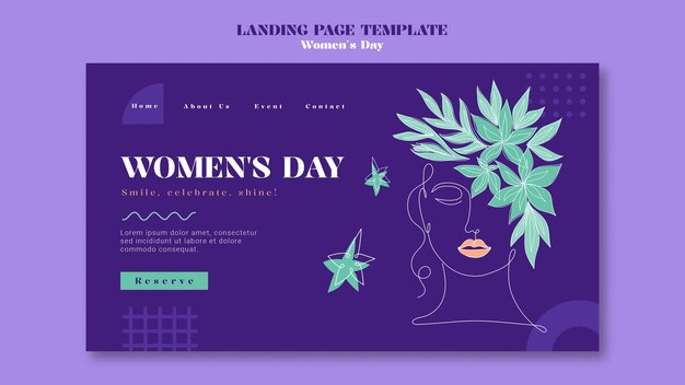 PSD gratuito diseño de plantilla del día de la mujer.