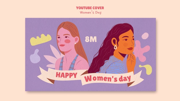 Diseño de plantilla para el día de la mujer