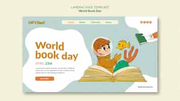 PSD gratuito diseño de plantilla del día mundial del libro