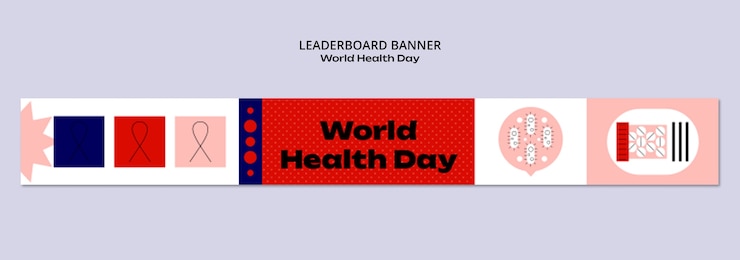 PSD gratuito diseño de la plantilla del día mundial de la salud