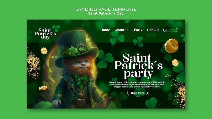 PSD gratuito diseño de plantilla del día de san patricio