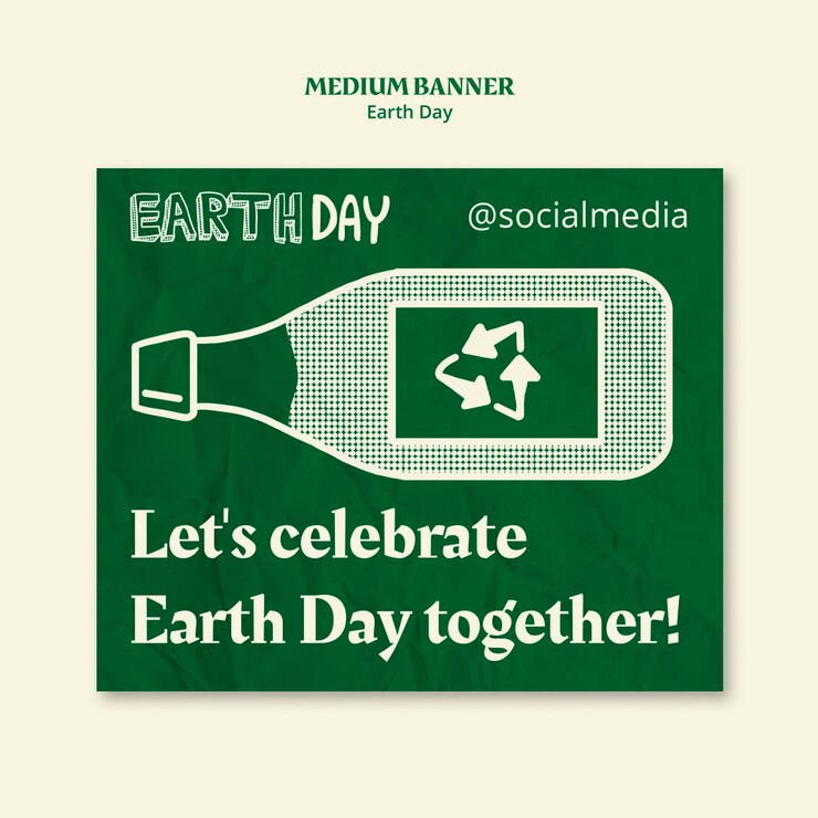 PSD gratuito diseño de plantilla del día de la tierra