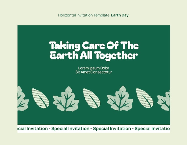 PSD gratuito diseño de plantilla del día de la tierra