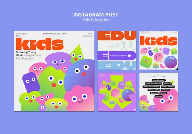 Diseño de plantilla de educación