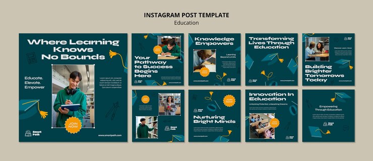 PSD gratuito diseño de plantilla de educación