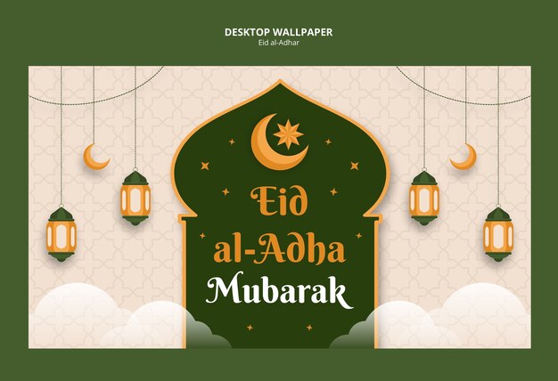 Diseño de plantilla de Eid al-Adha