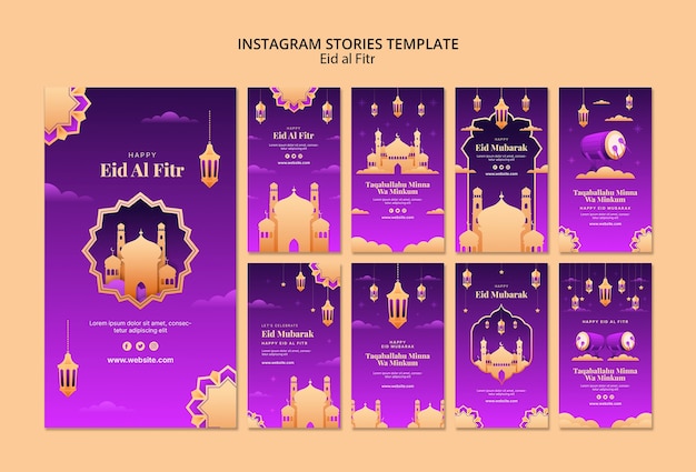 Diseño de plantilla de eid al-fitr