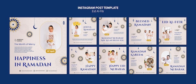 PSD gratuito diseño de plantilla de eid al-fitr