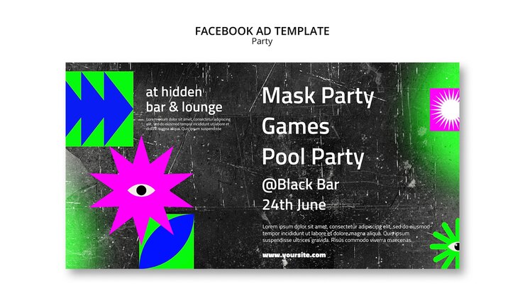 PSD gratuito diseño de plantilla de fiesta