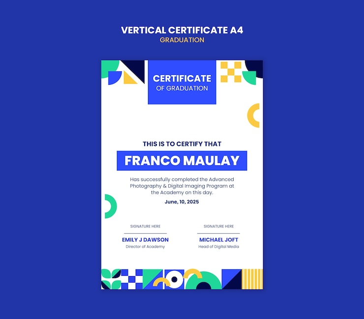 PSD gratuito diseño de plantilla de graduación