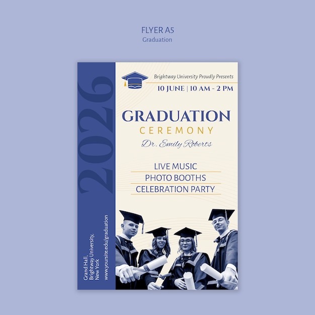 Diseño de plantilla de graduación