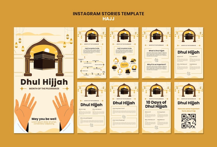 PSD gratuito diseño de plantilla de hajj