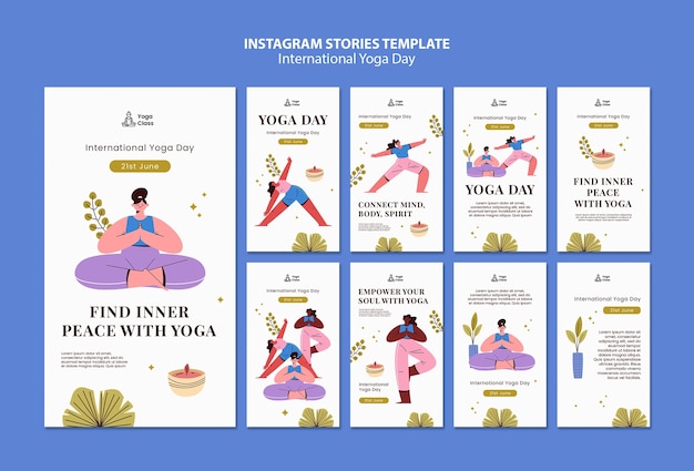 Diseño de plantilla de International Yoga Day