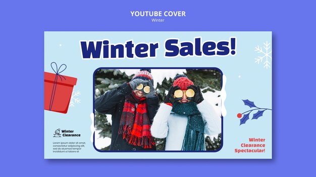 Diseño de plantilla de invierno