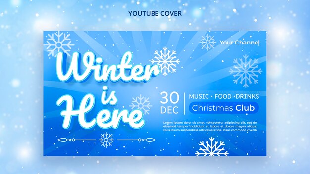 Diseño de plantilla de invierno