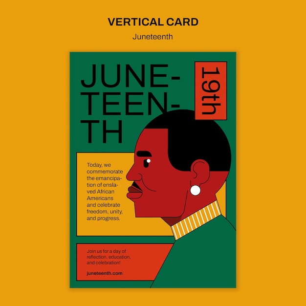 Diseño de la plantilla Juneteenth