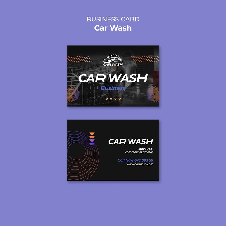 PSD gratuito diseño de plantilla de lavado de autos.