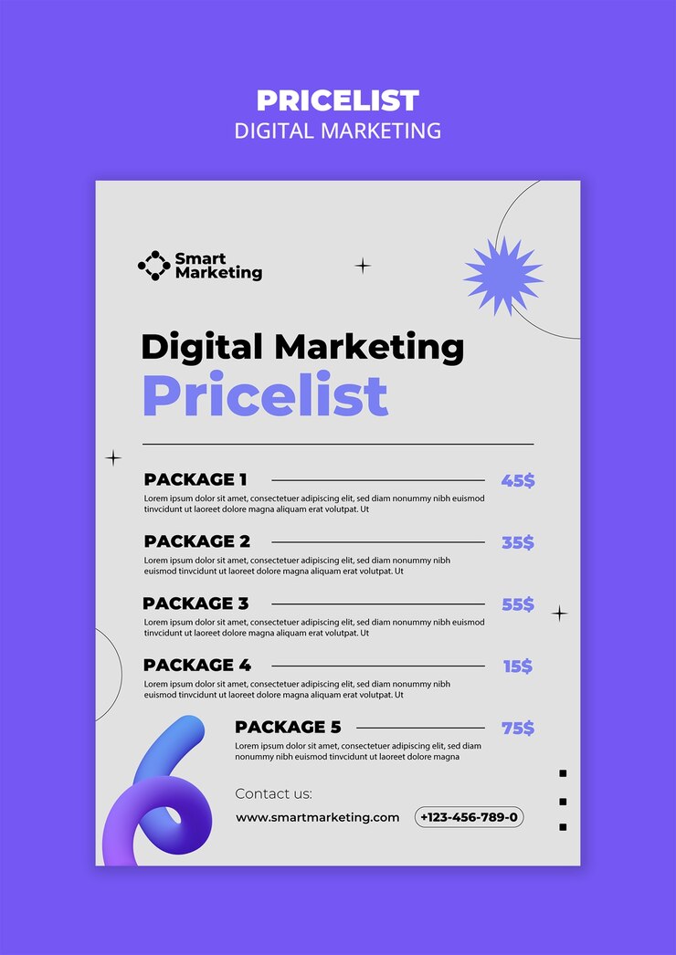 PSD gratuito diseño de plantilla de marketing digital