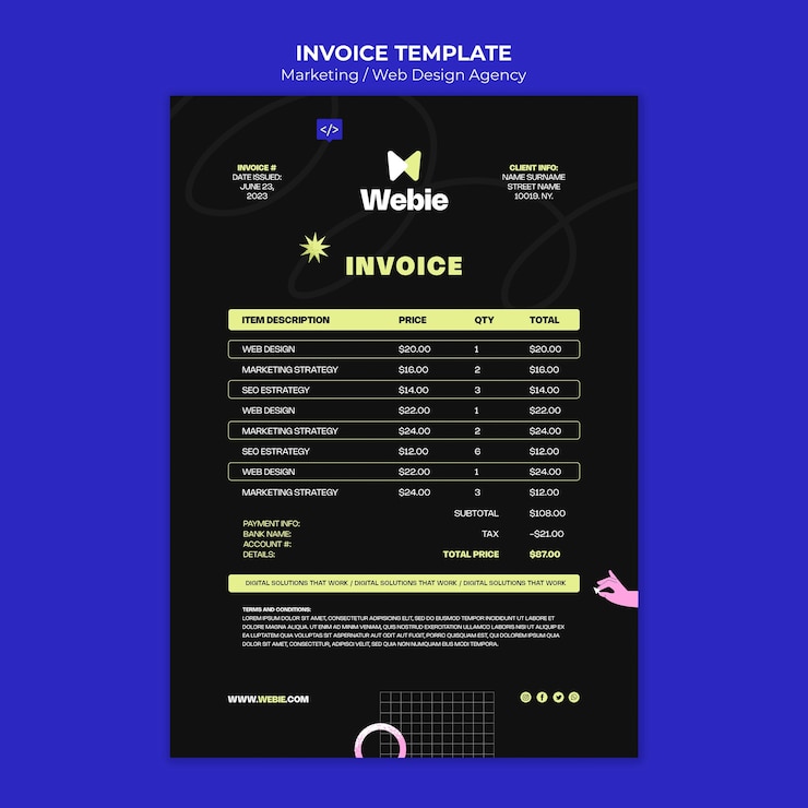 PSD gratuito diseño de plantilla de marketing de diseño plano