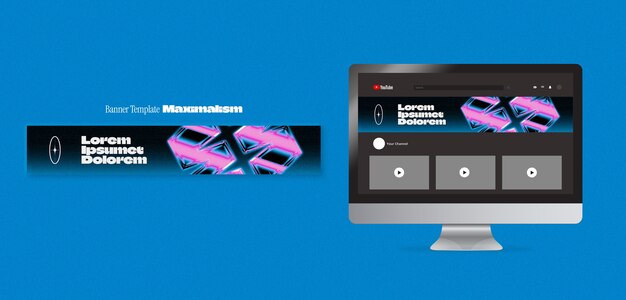 Diseño de plantilla de maximalismo