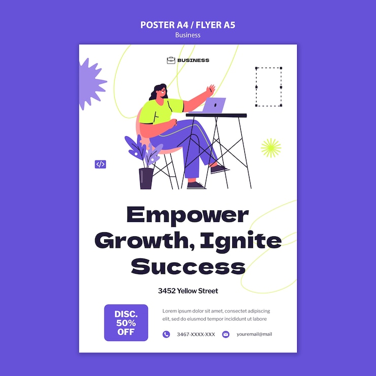 PSD gratuito diseño de plantilla de negocio