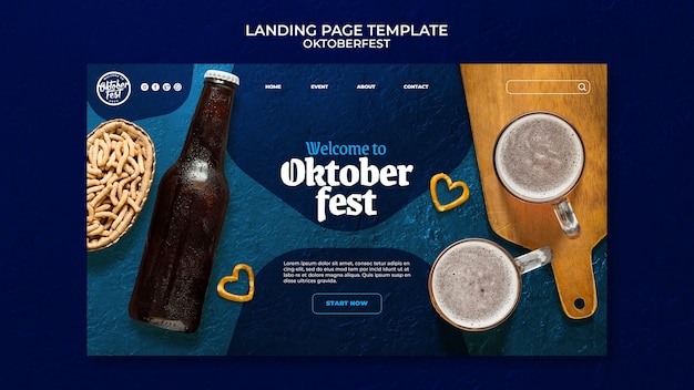 Diseño de plantilla de oktoberfest