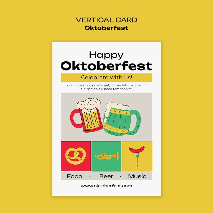 PSD gratuito diseño de plantilla de oktoberfest