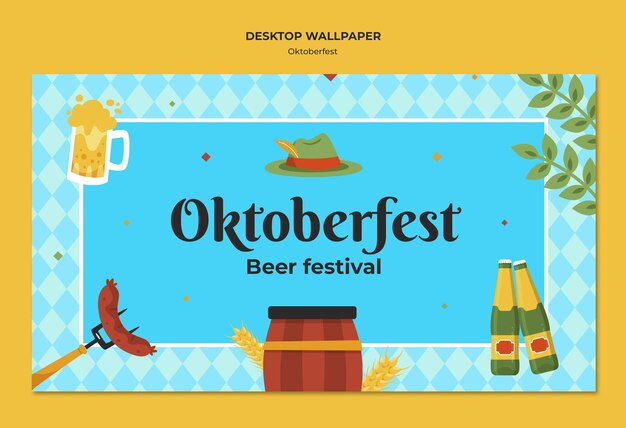 diseño de plantilla de oktoberfest