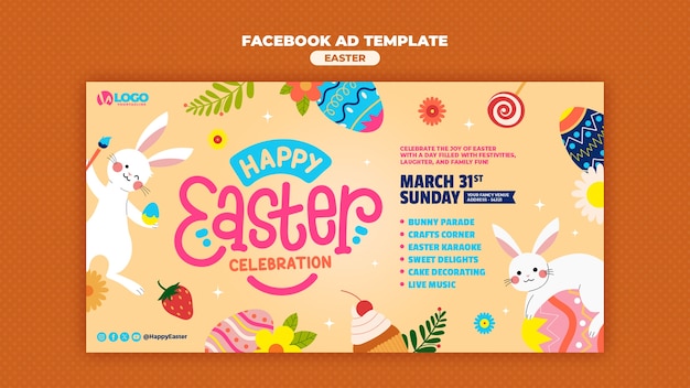 Diseño de plantilla de Pascua