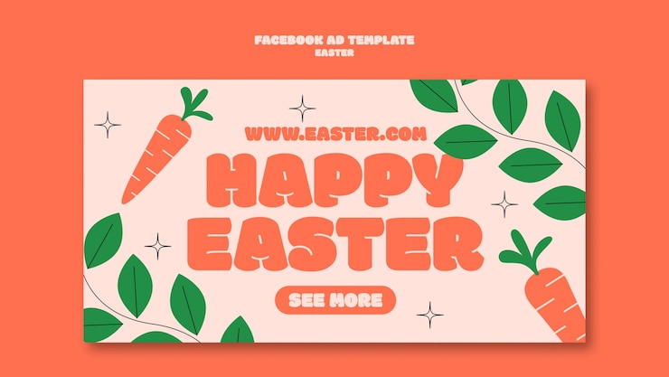PSD gratuito diseño de plantilla de pascua