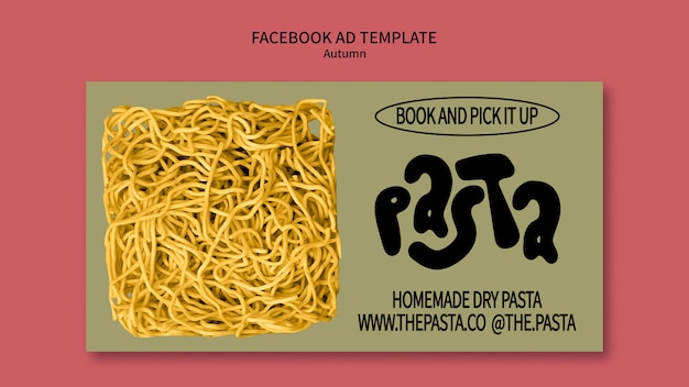 PSD gratuito diseño de plantilla de pasta