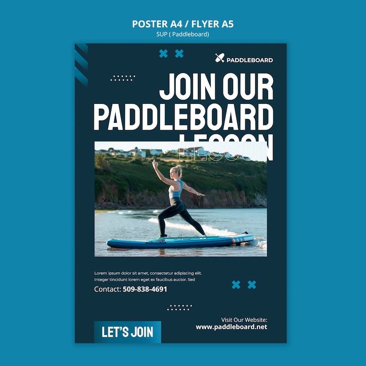PSD gratuito diseño de plantilla de póster sup
