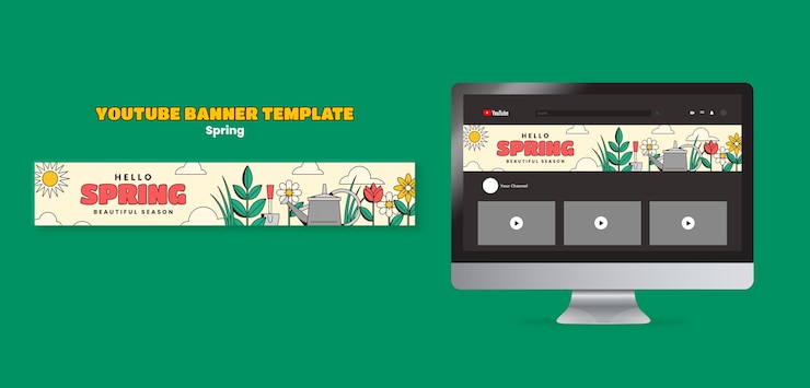 PSD gratuito diseño de plantilla de primavera