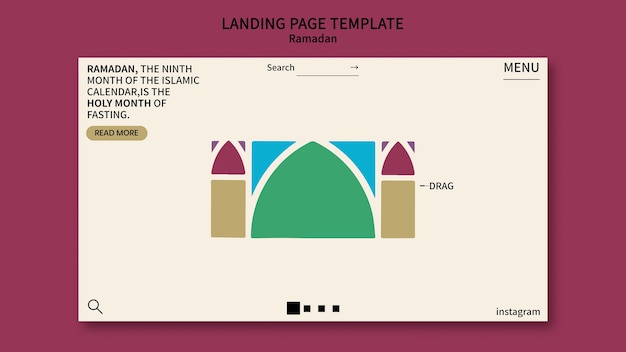PSD gratuito diseño de plantilla de ramadán