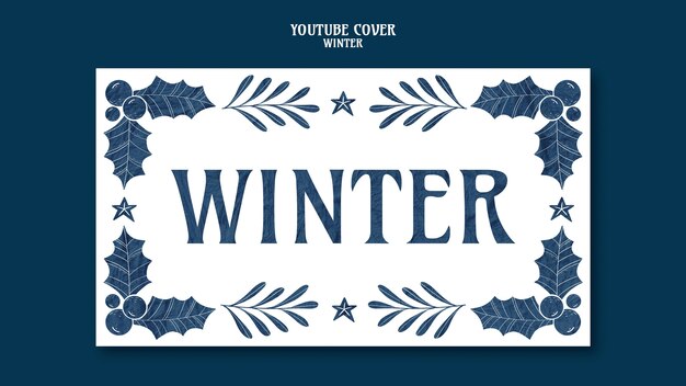 Diseño de plantilla de rebajas de invierno.